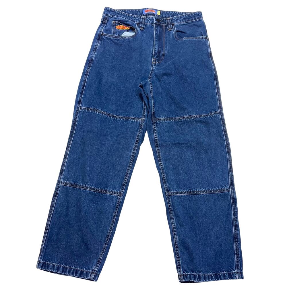 Empyre Relax Loose Fit Blue Denim Jeans Pants Men 30x27 Skate 90s Y2K Skater